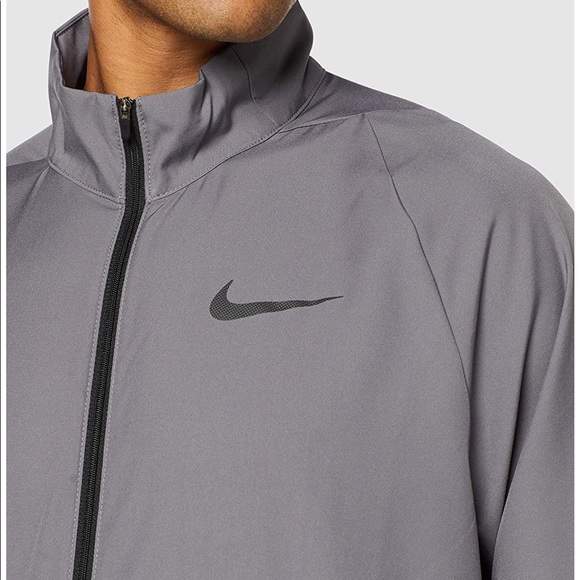 Nike Men's Dry Team Woven Full-Zip Gray/BL Jacket - Picture 4 of 8
